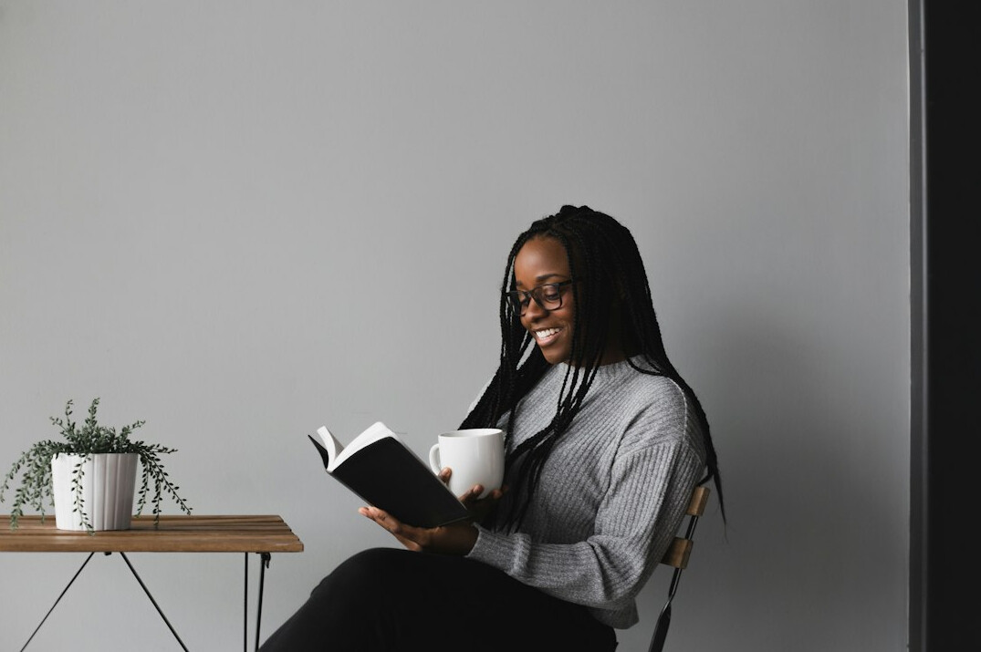 reading self help book