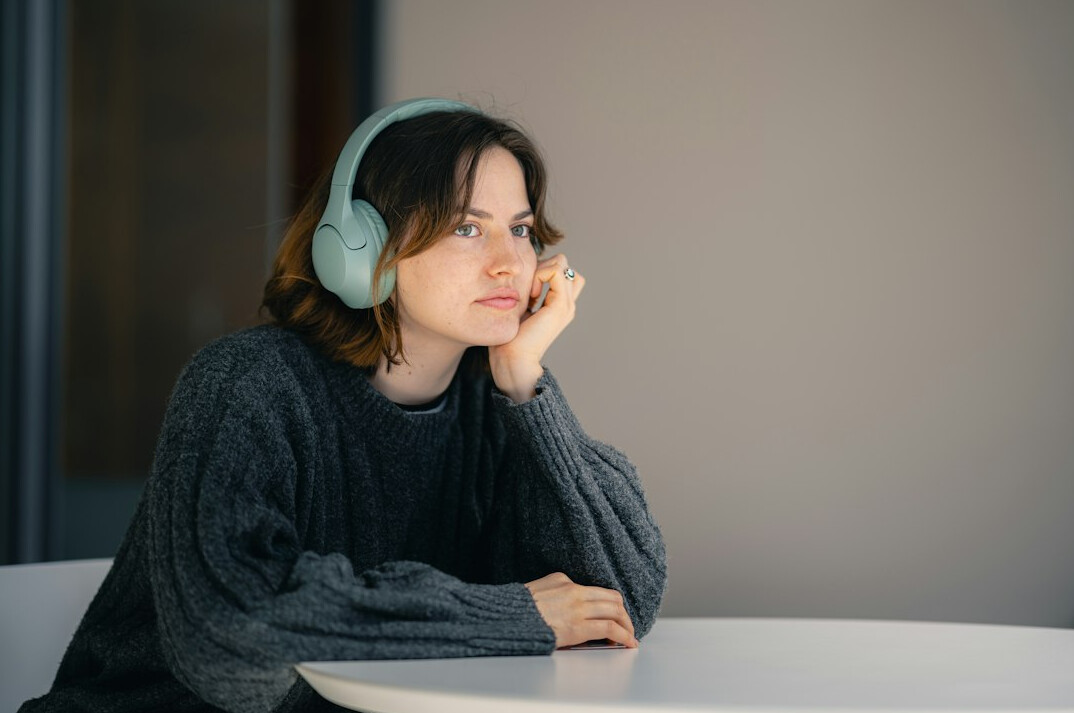 woman listening attentively